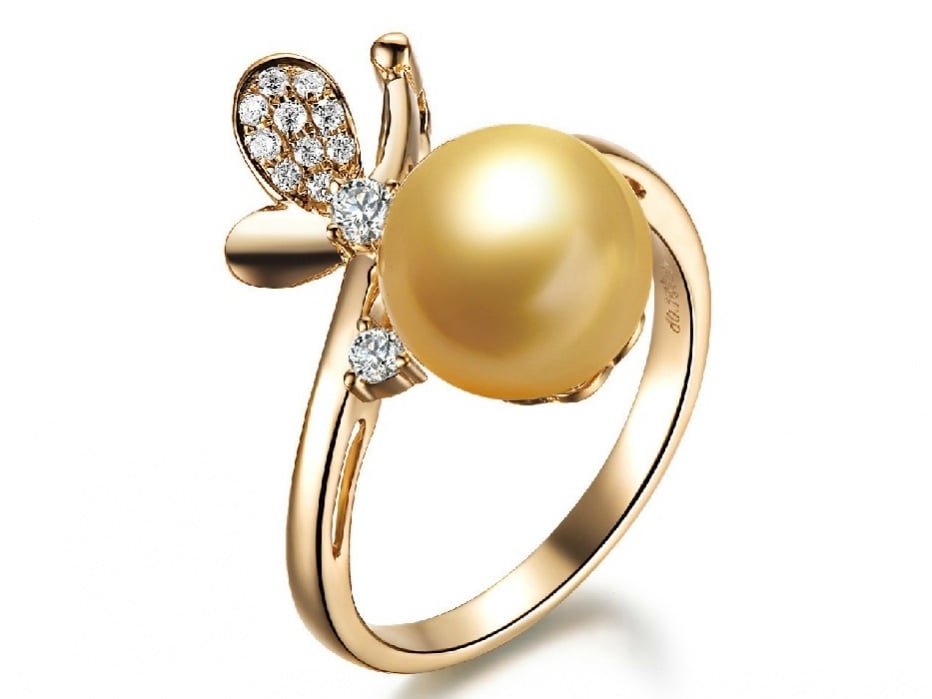 Thylane South Sea Pearl and Diamond Ring